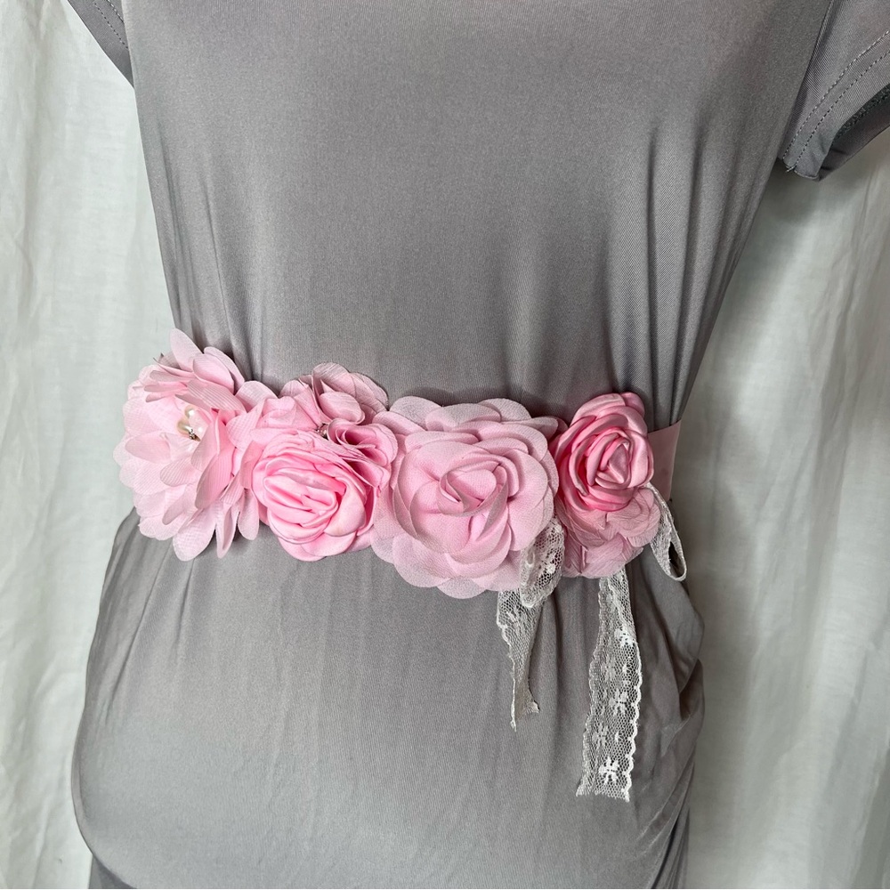💙Pink floral maternity “belt”